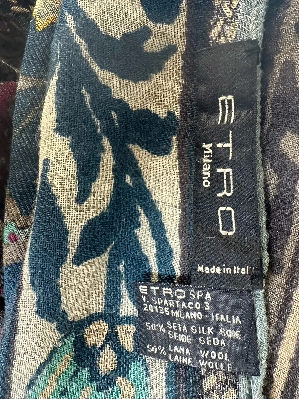 ETRO milano Floral Pattern scarf